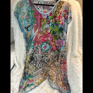 Johnny Was cover up or shirt